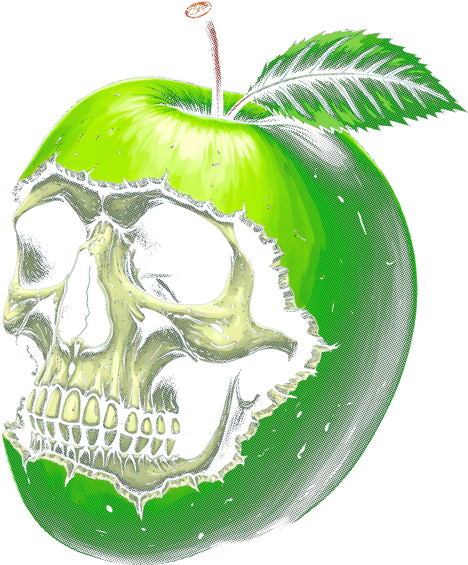 Apple Green Skull