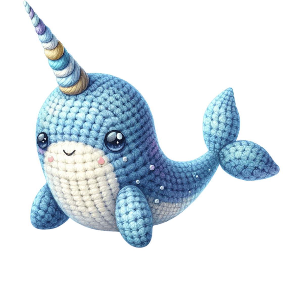 Baleine Licorne en crochet