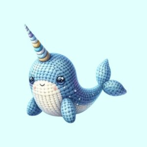 Baleine Licorne en crochet