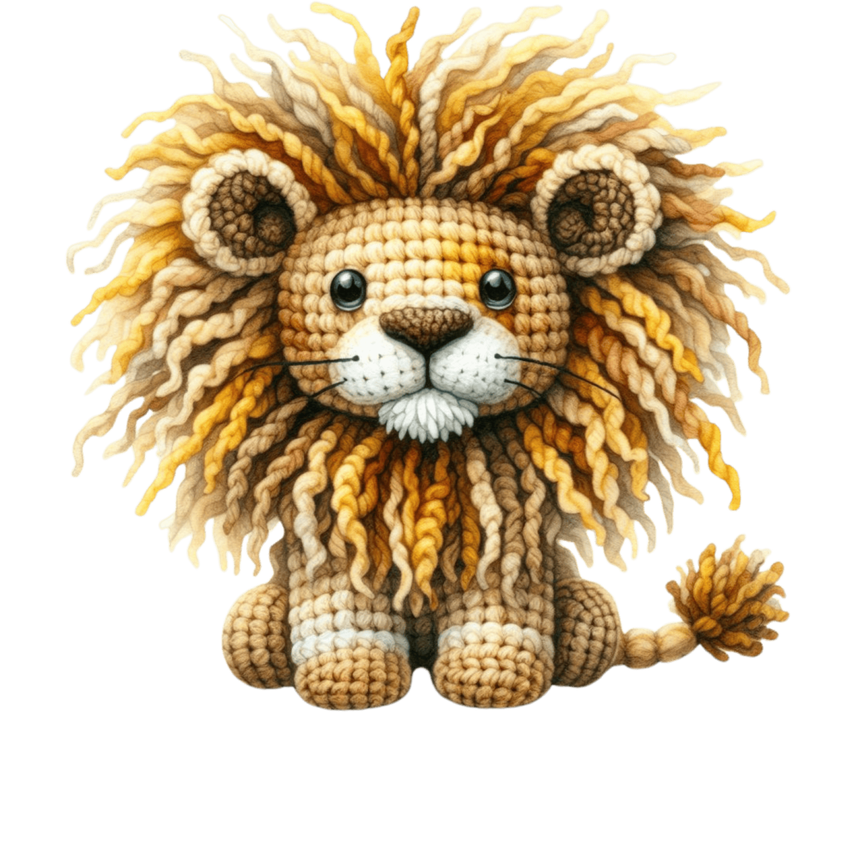 Lion au crochet