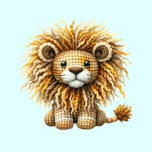 Lion au crochet