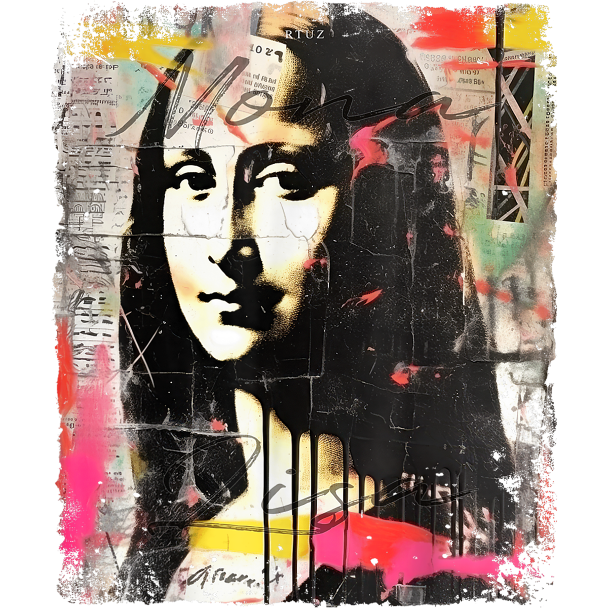 Mona Lisa Grafiti Pop Art
