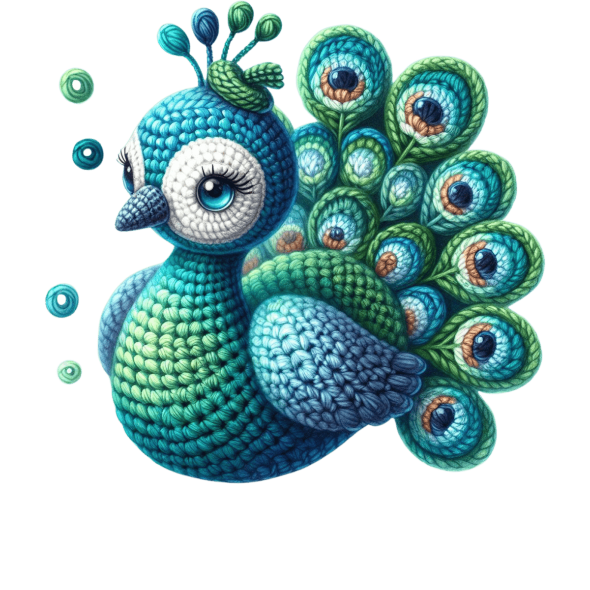 Paon en crochet