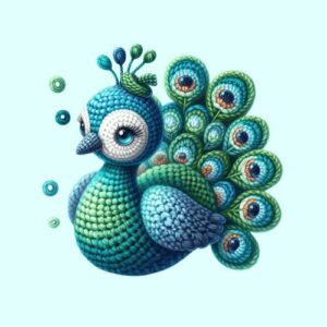 Paon en crochet