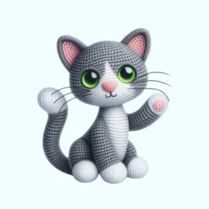 Petit chat au crochet