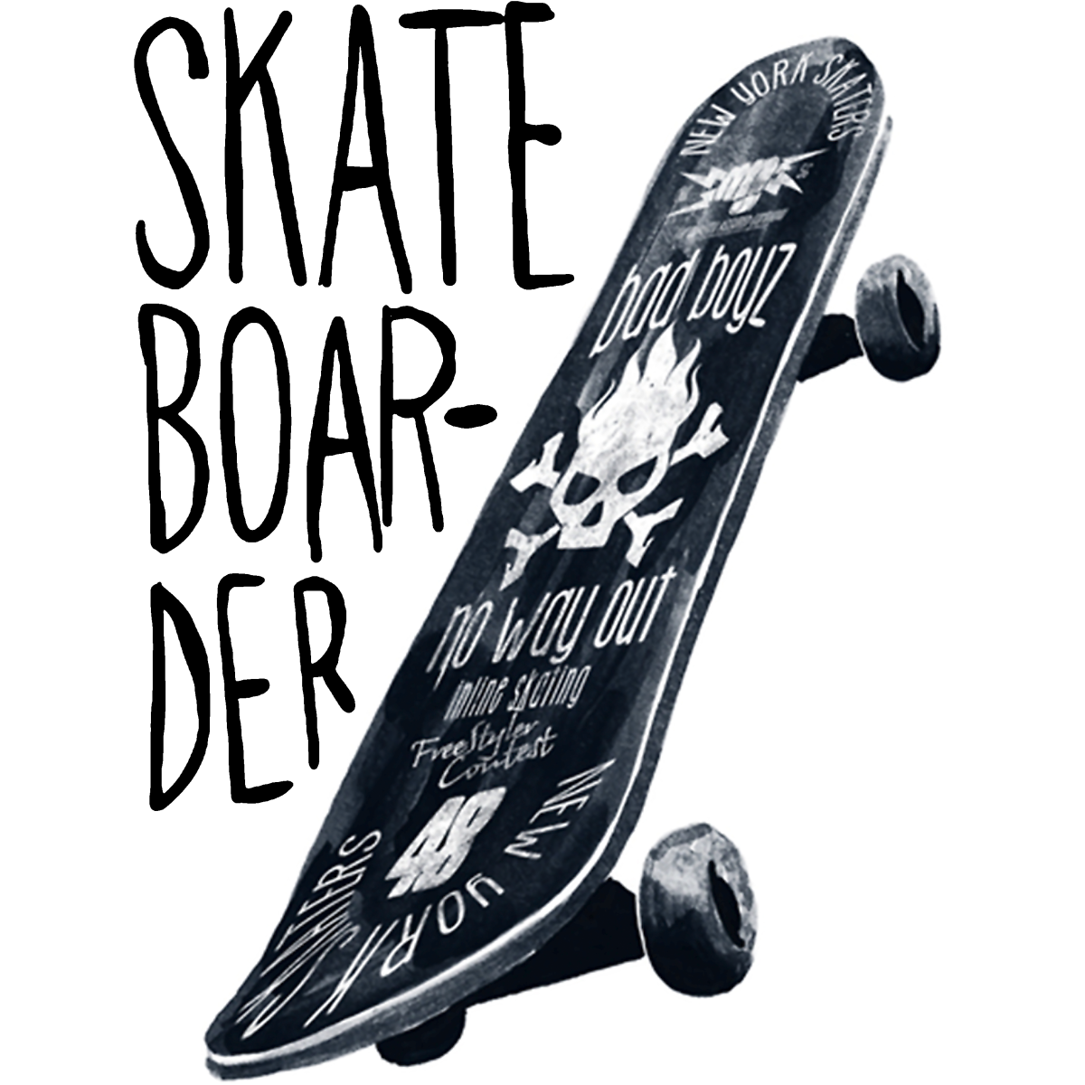Skateboarder Bad Boys