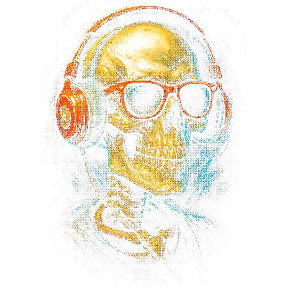 Skull Deejay Dj Halftones