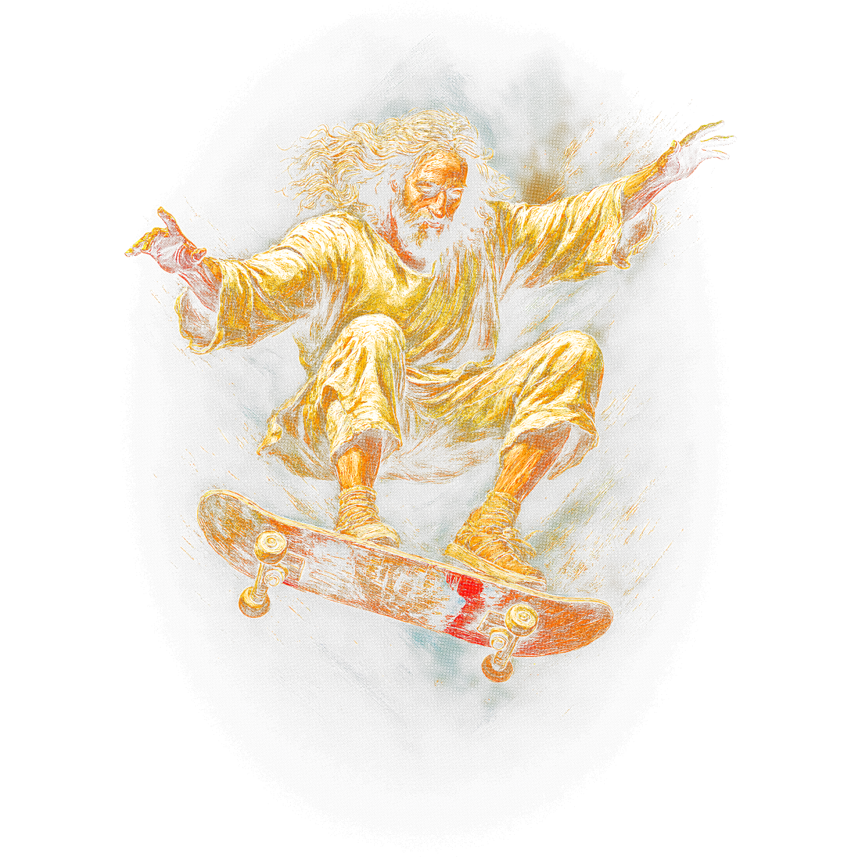 Jesus Skateboarder