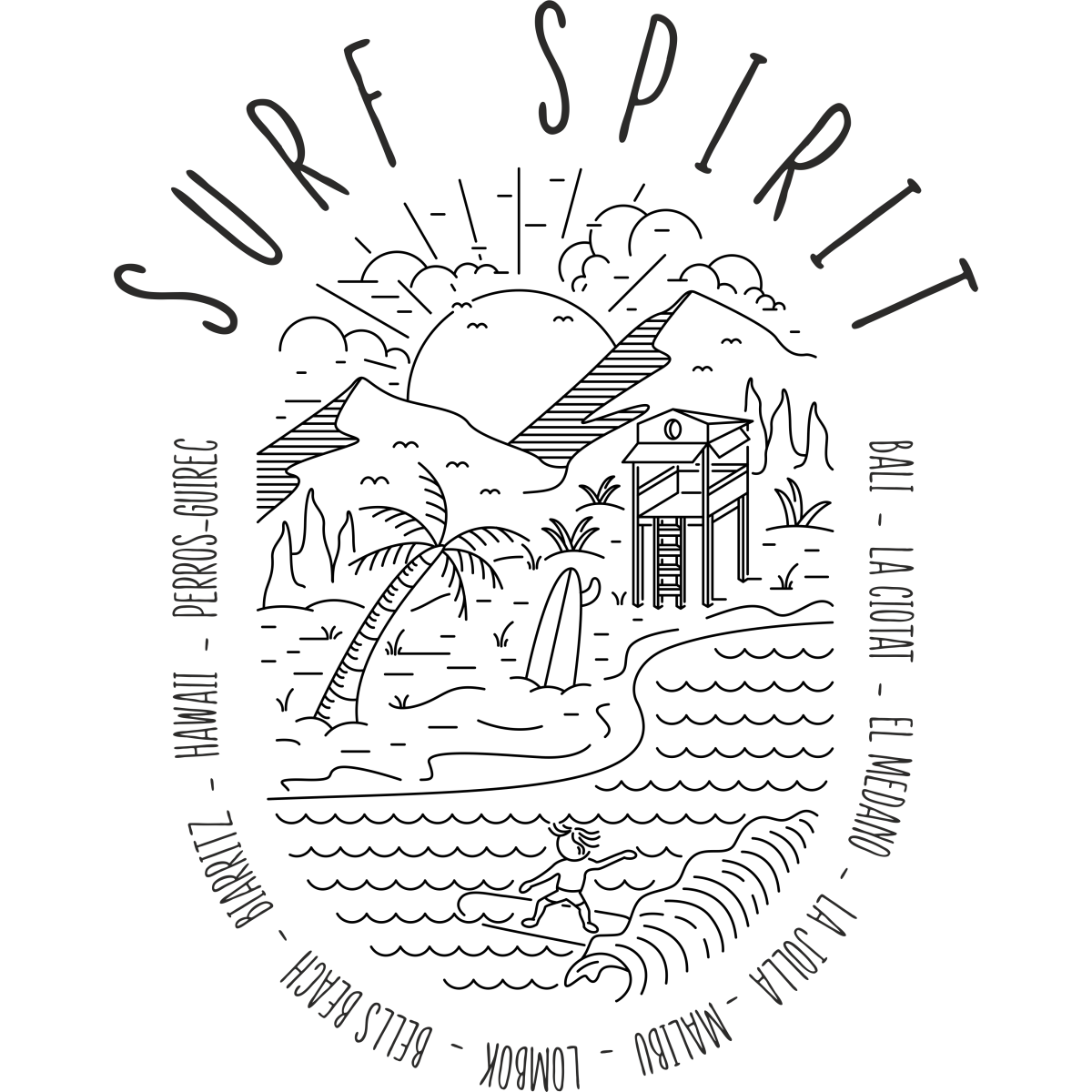 Surf Spirit Noir