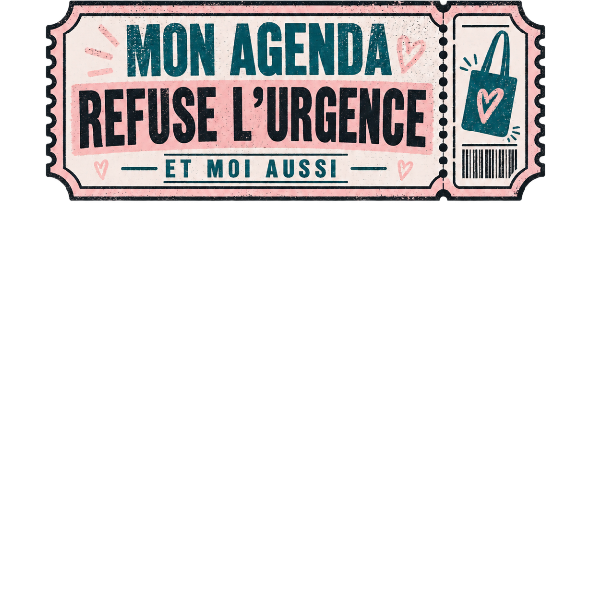 Agenda Refuse Urgence Totebag