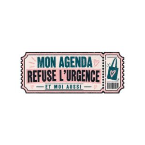 Agenda Refuse Urgence Totebag