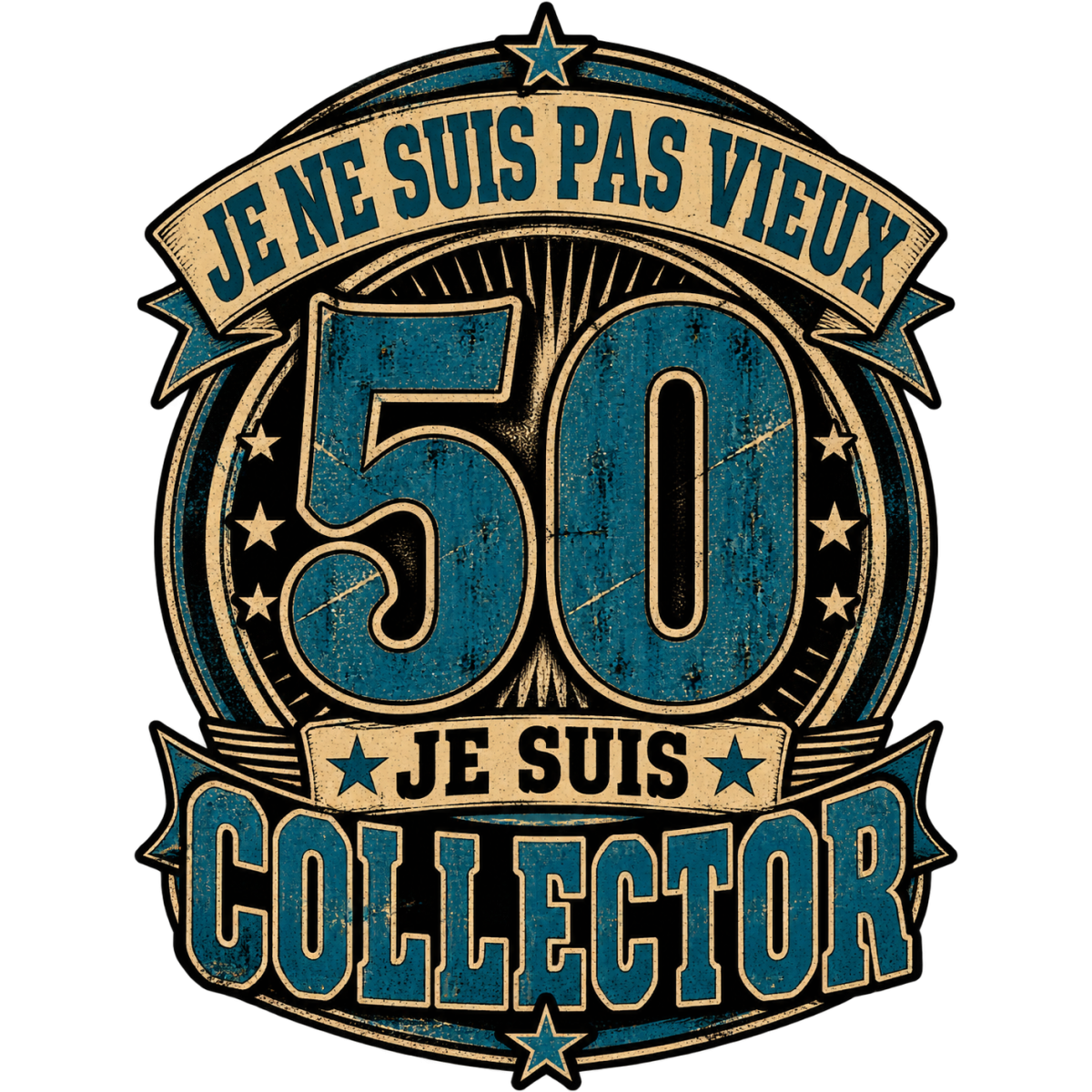 Anniversaire Collector Badge Retro 50