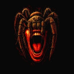 Attaque araignée sur visage