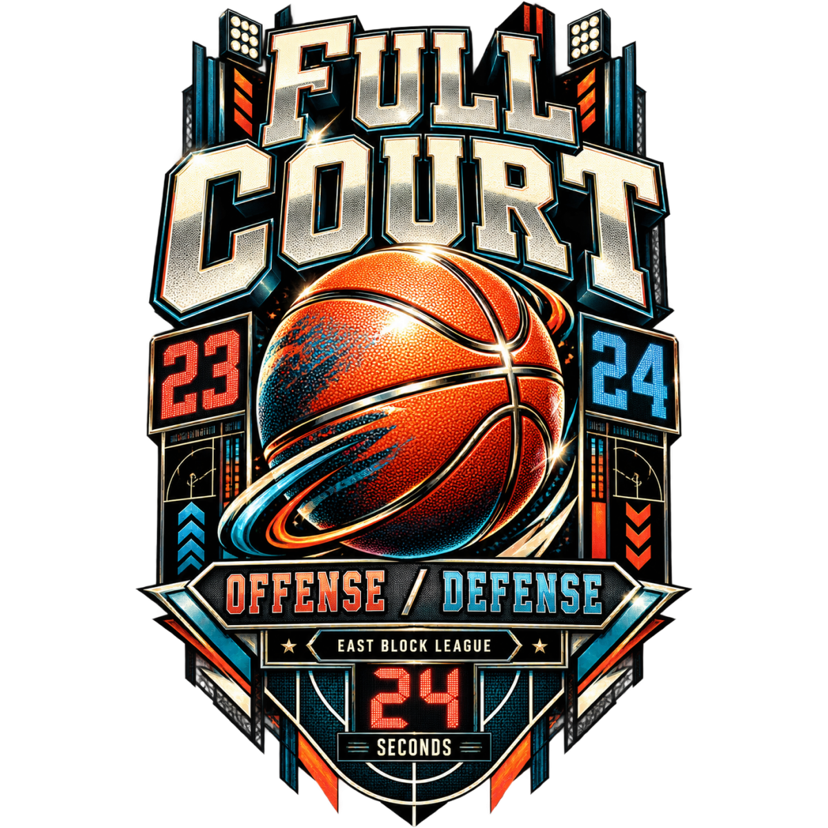 Basketball Full Court Scoreboard Energy