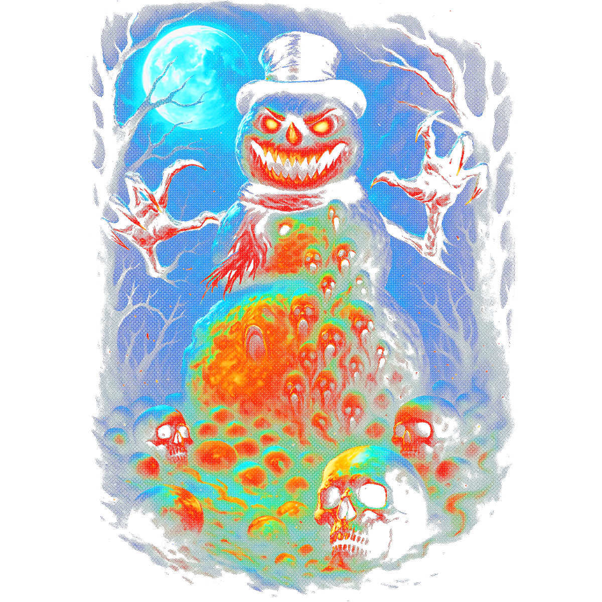 Bonhomme de neige d'Halloween