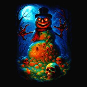 Bonhomme de neige d'Halloween
