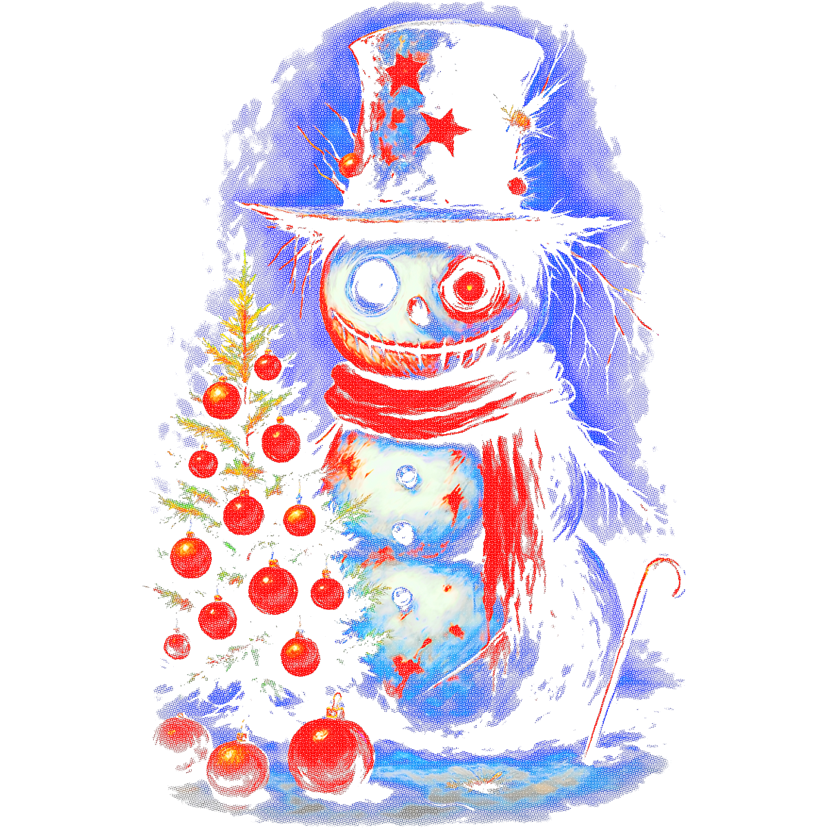 Bonhomme de Neige effrayant