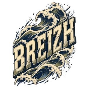 Breizh Houle Puissante Lettres Inclinees