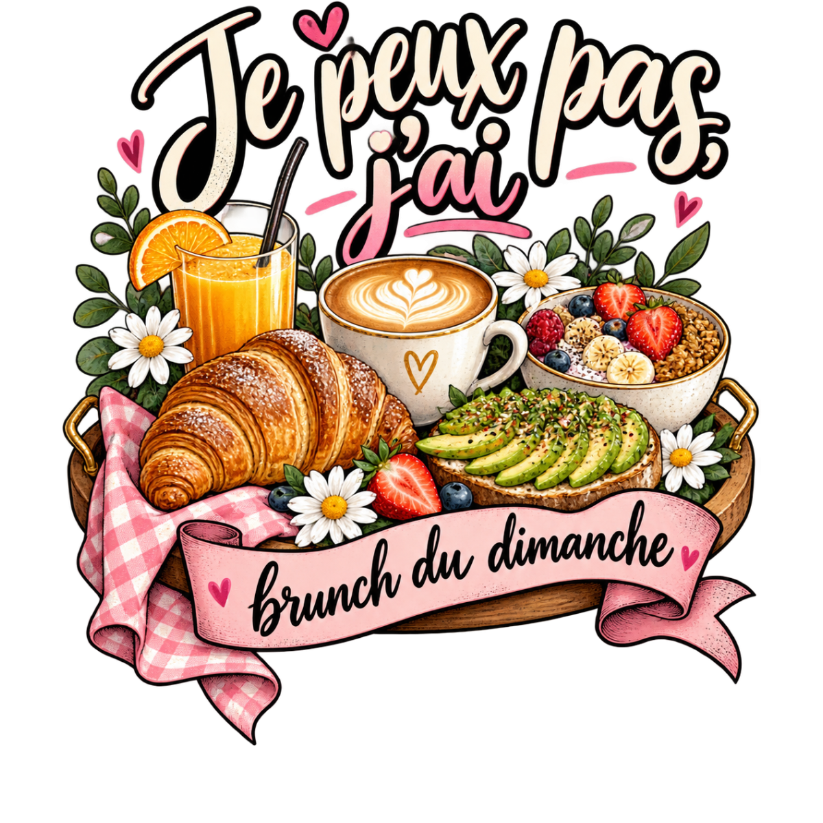 Brunch Croissant Cafe Avocat