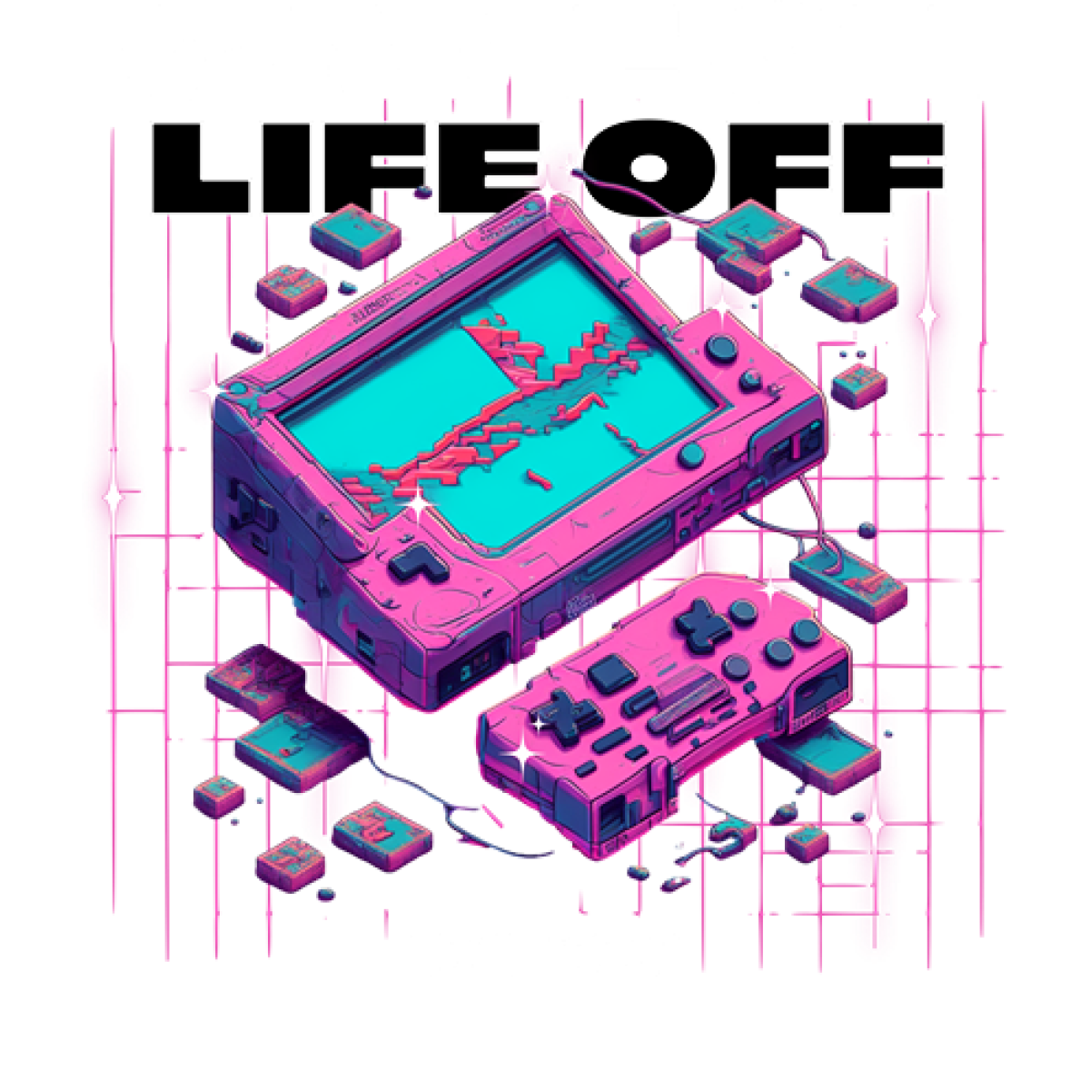 Console de jeu rétro en panne