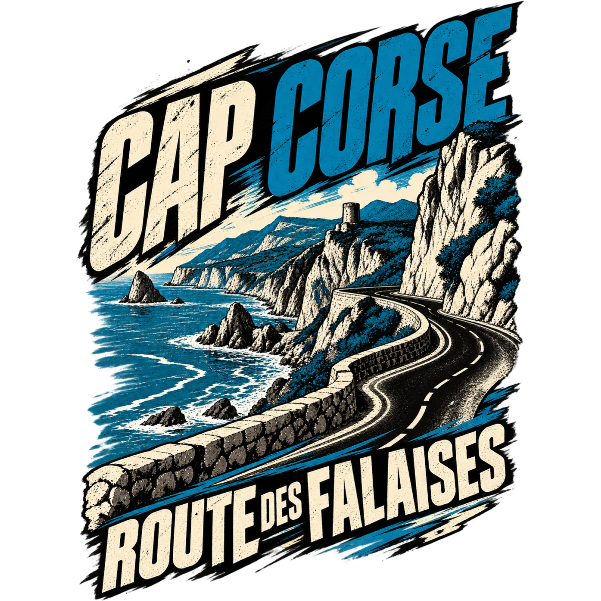 Corsica Cap Corse Route Falaises