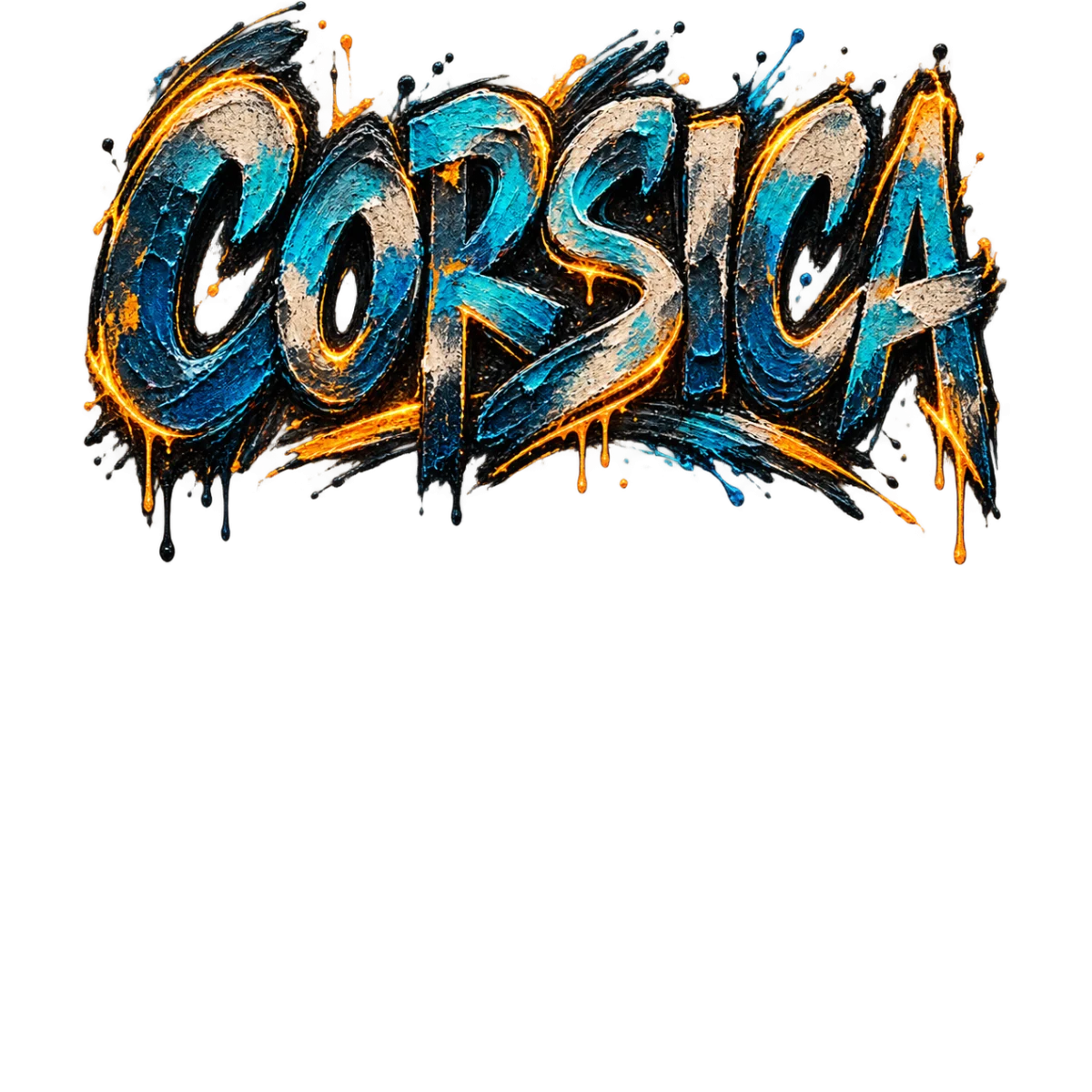 Corsica urbain style graffiti