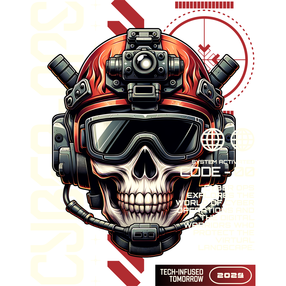 Crane casque militaire technologie futuriste