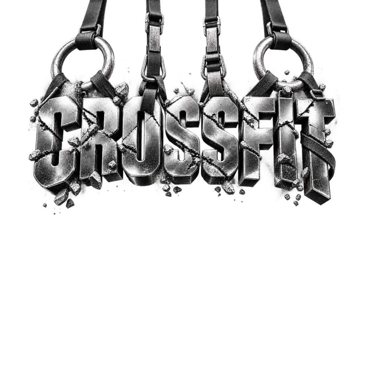 Crossfit Anneaux Suspendus Sangles Metalliques