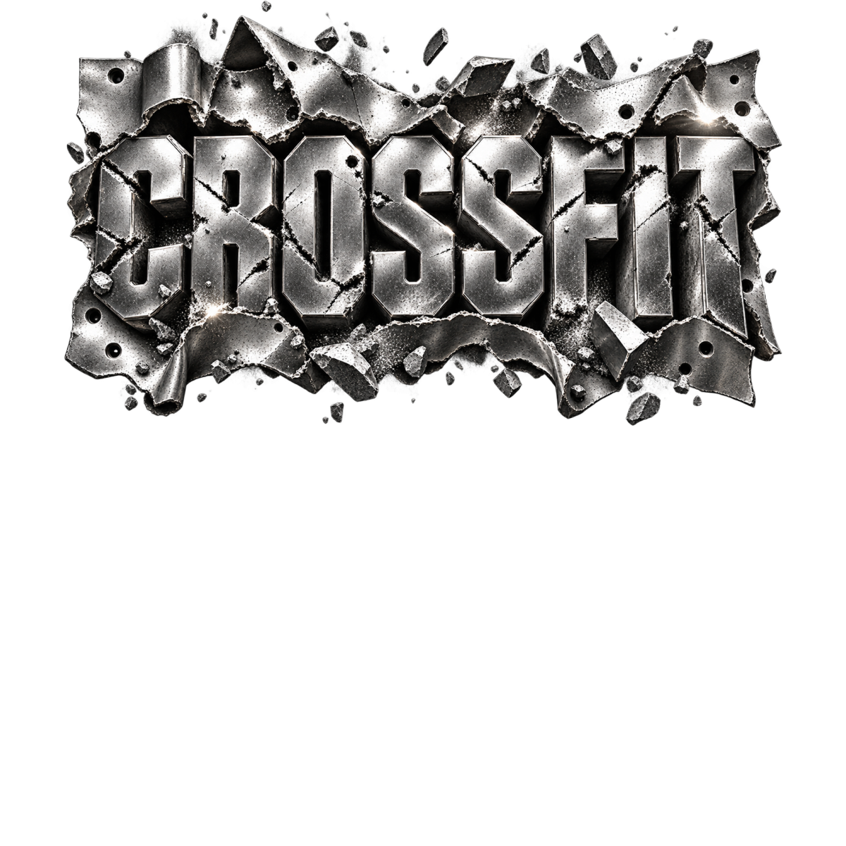 Crossfit Tole Dechiree Relief Brillant