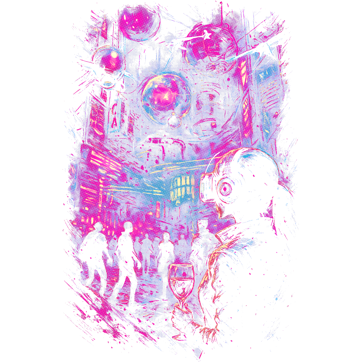 Cyberpunk Apéro en terrasse
