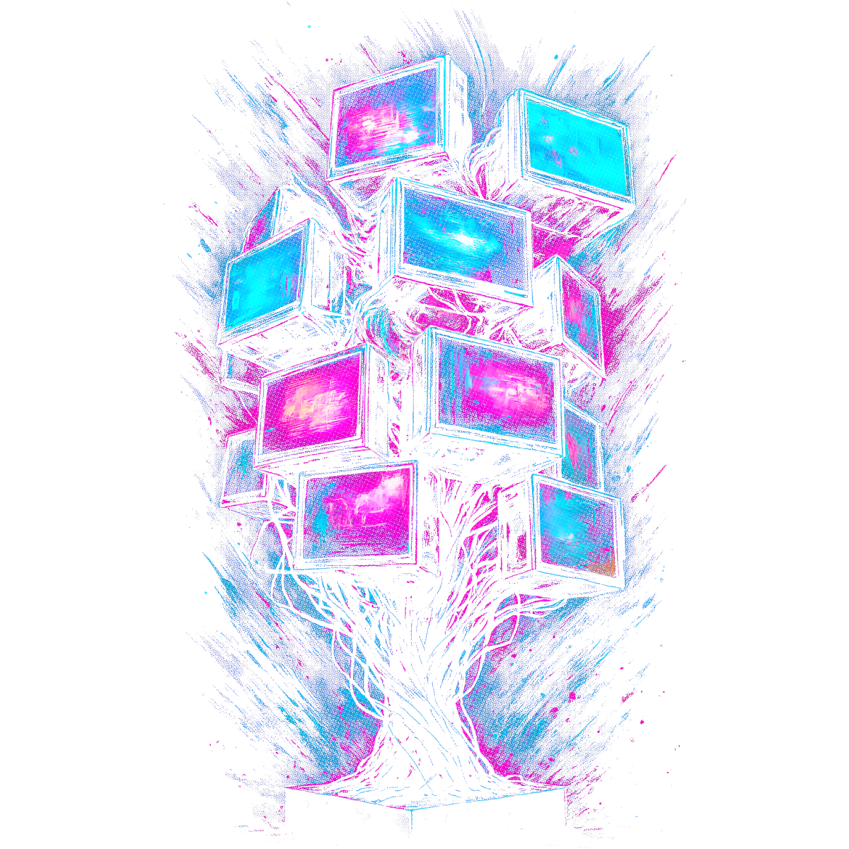 Cyberpunk Arbre à télé