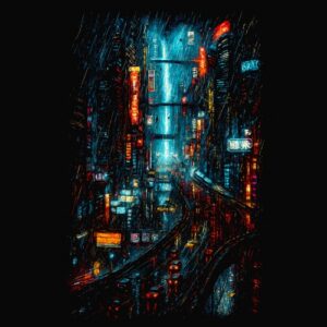Cyberpunk Autoroute des vacances