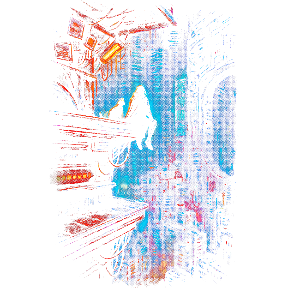Cyberpunk Cat and me
