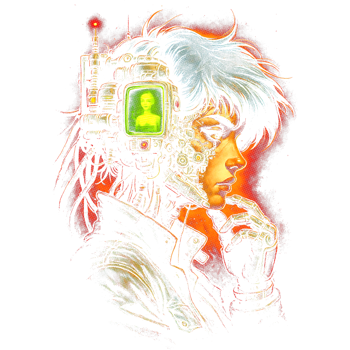 Cyberpunk Listening my watching