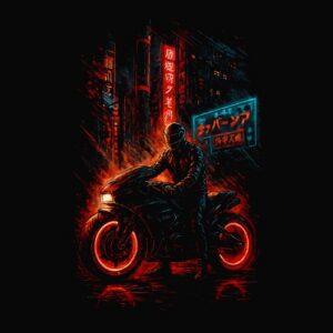 Cyberpunk Moto in the city
