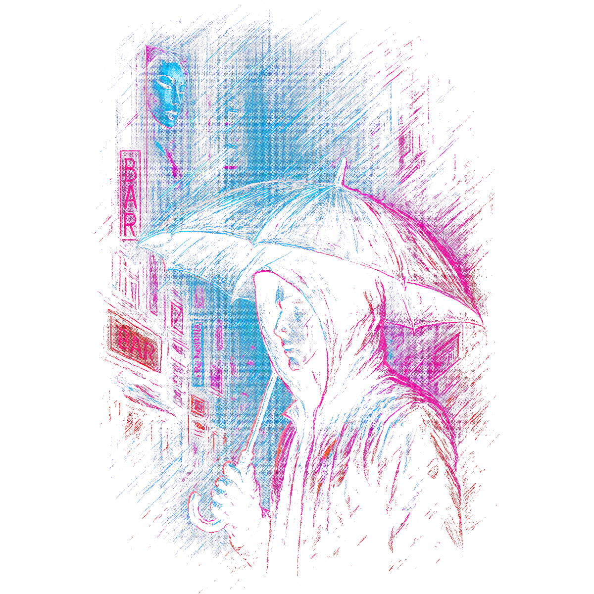 Cyberpunk Raining Again