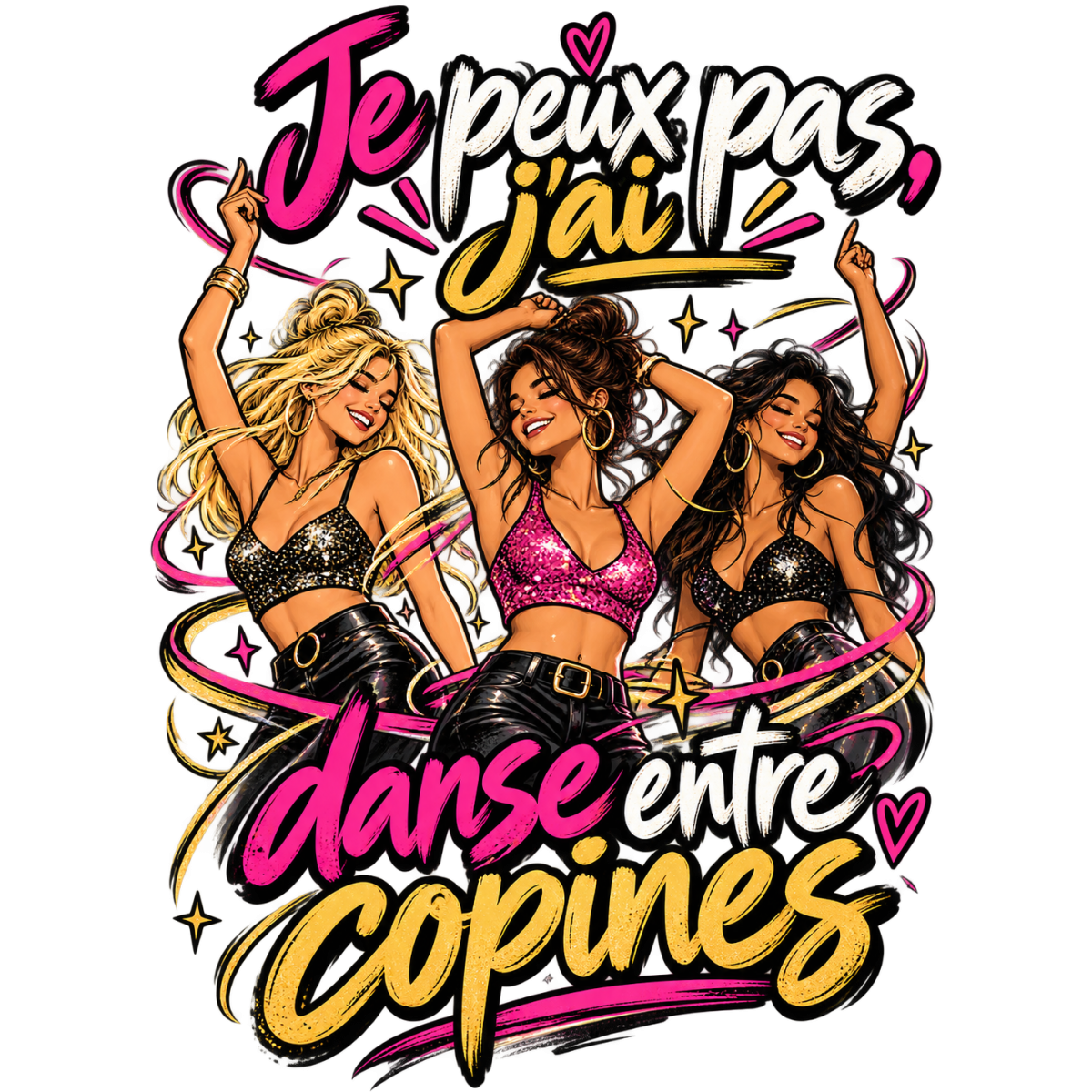 Danse Copines Fete Paillettes