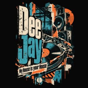 Deejay Collage Rave Platines Dechirees