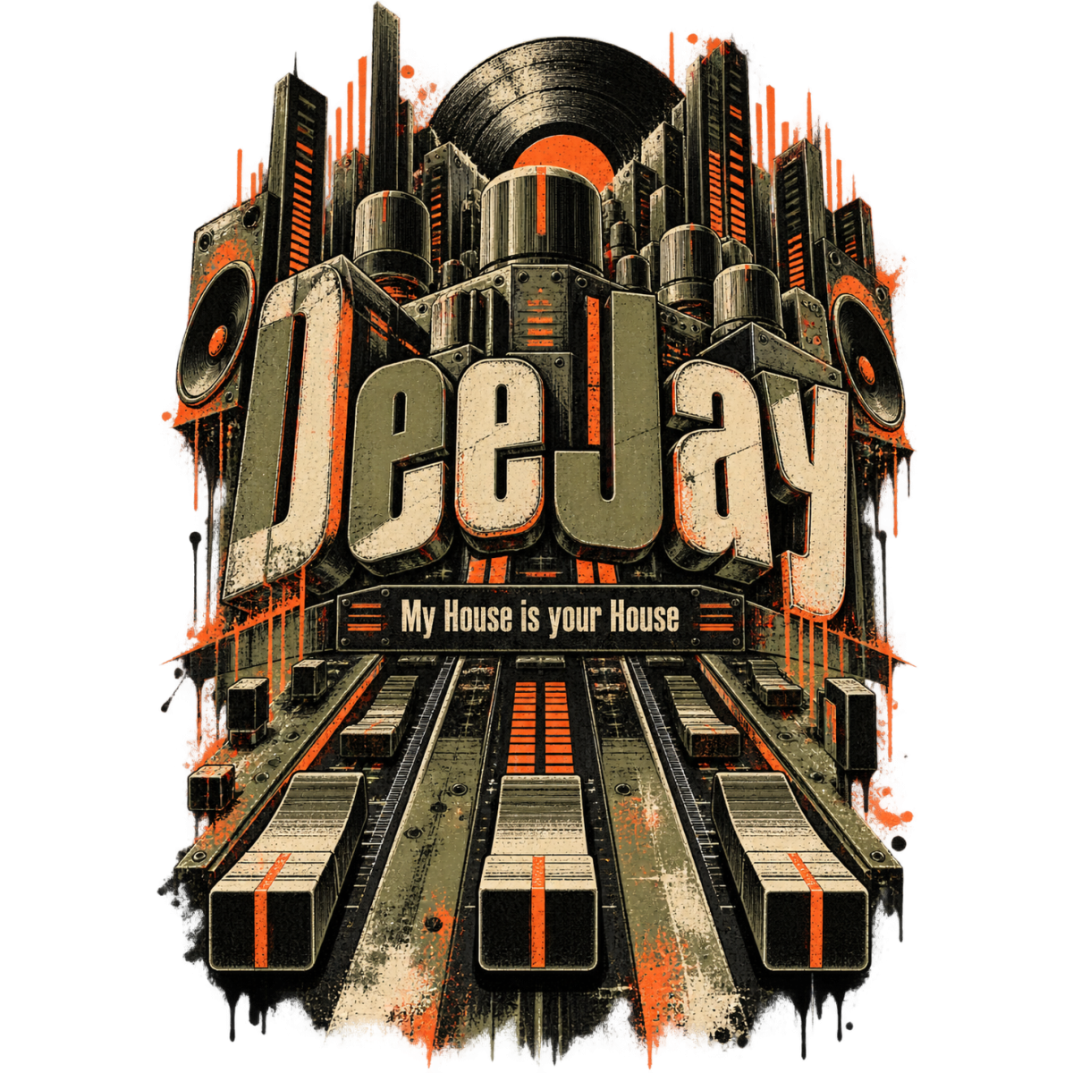 Deejay Metropole Mixage Faders Geants