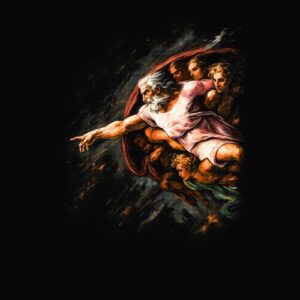 Dieu Créateur entouré de figures humaines