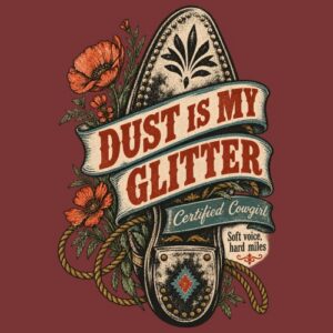 Dust Glitter Certified Cowgirl