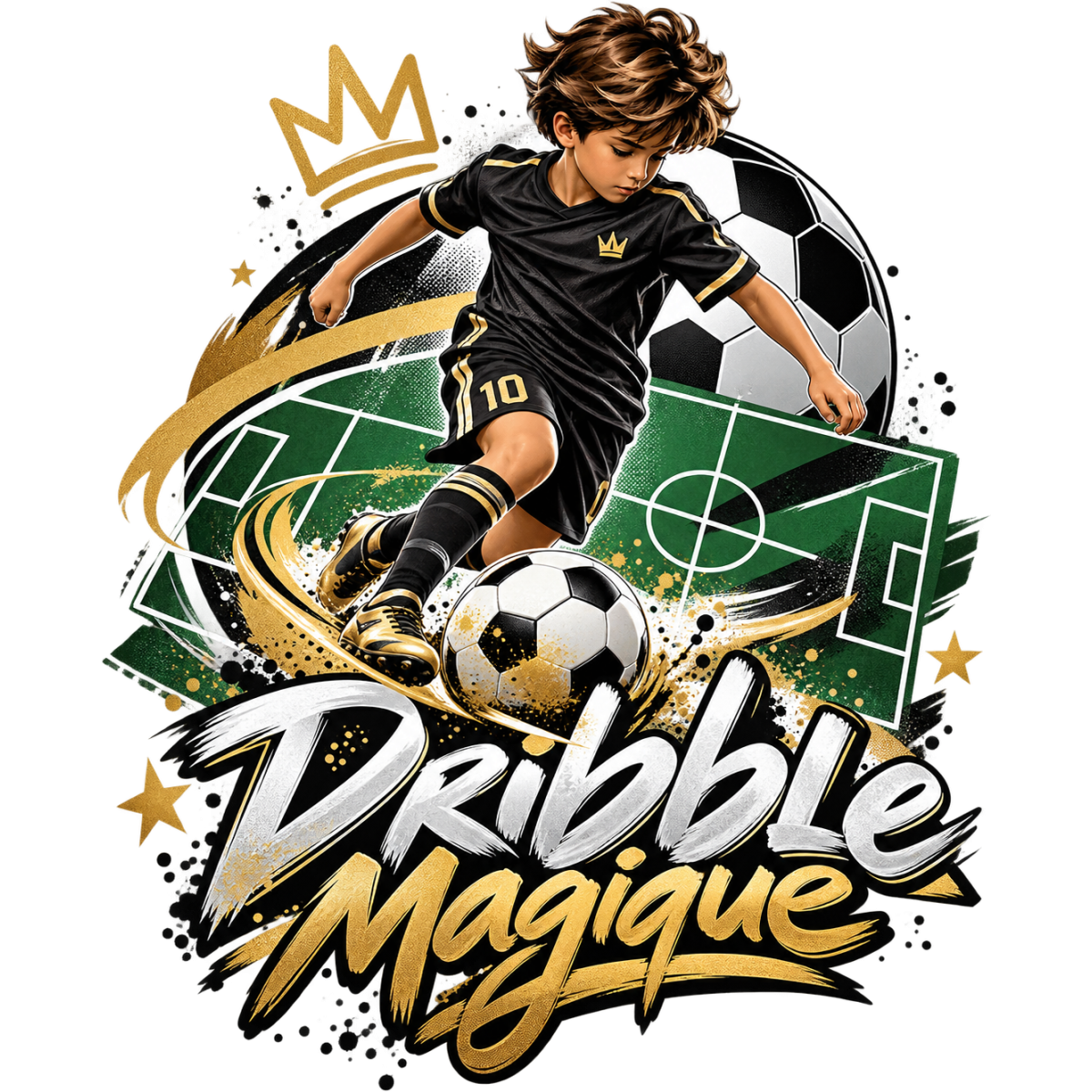 Enfant Football Dribble Magique