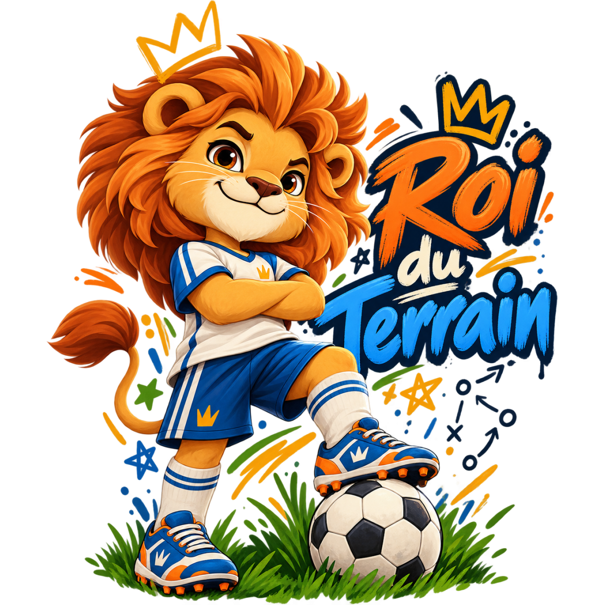 Enfant Football Roi Terrain