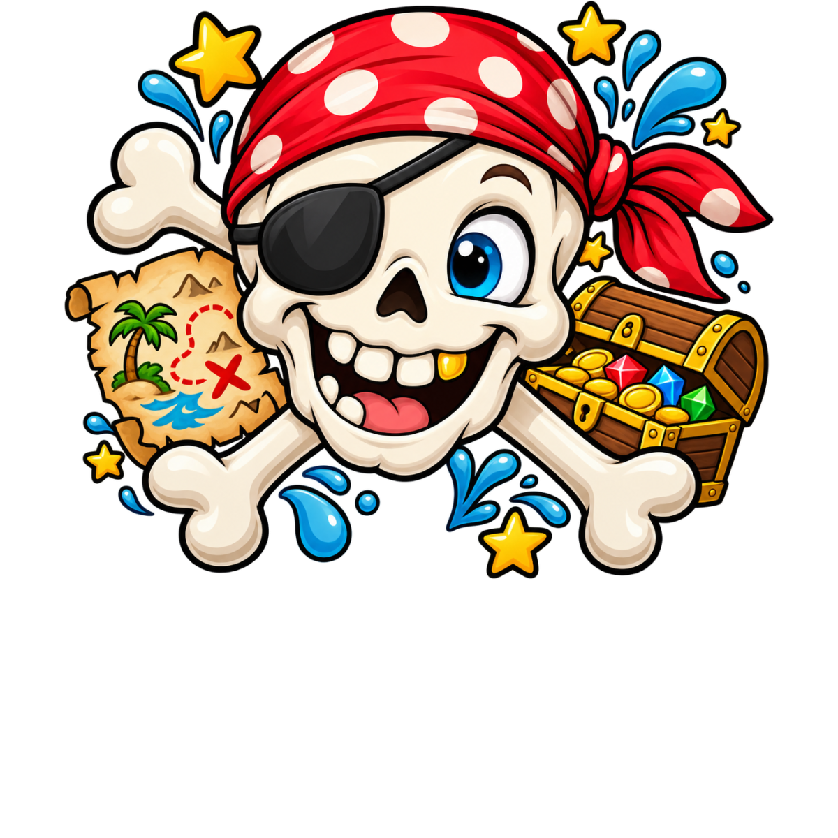 Enfant Skull Pirate Tresor