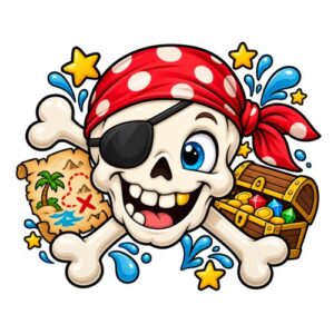 Enfant Skull Pirate Tresor