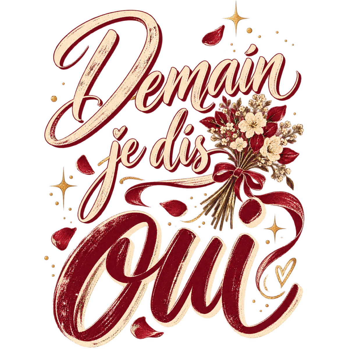 Evjf Demain Oui Bouquet Fleurs