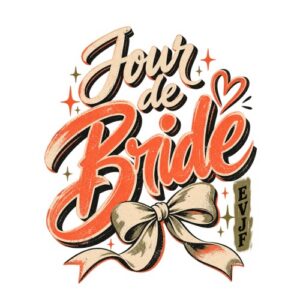 Evjf Jour Bride Noeud Retro