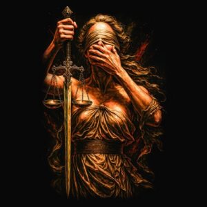 Femme justice aveugle balance épée