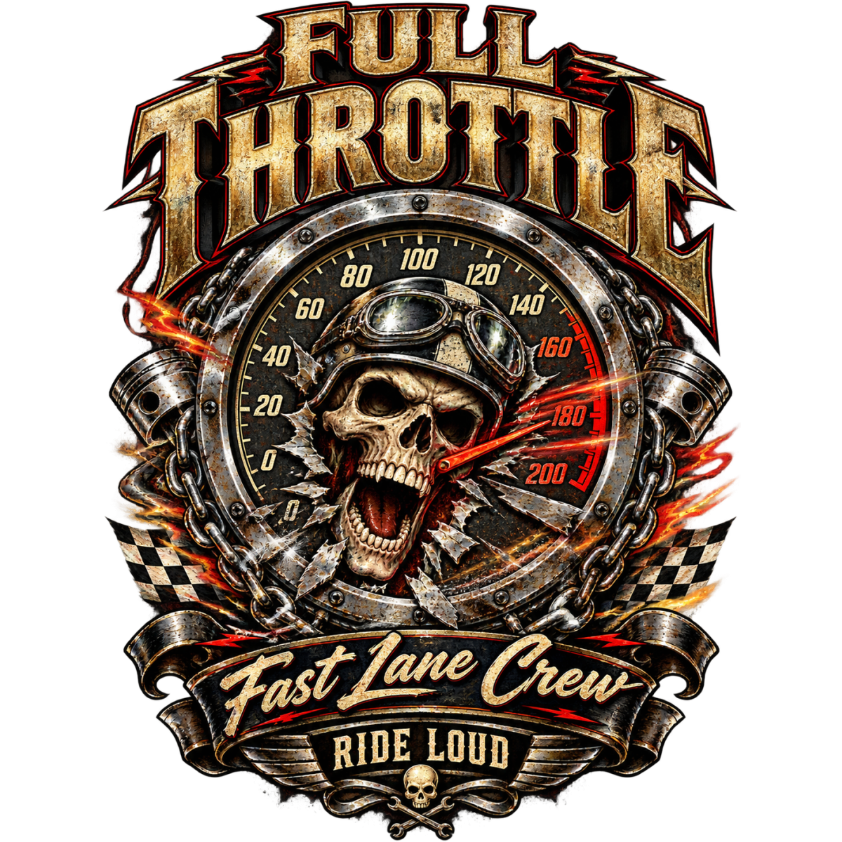Full Throttle Speed Skull