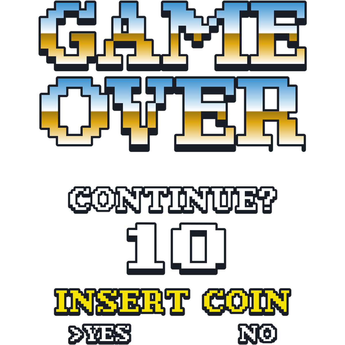 GaMe Over pixel art jeu vidéo rétro vintage